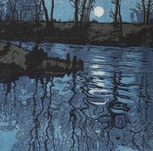 Artwork Title: The Blue Pond (Der Blaue Weiher)