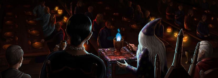 Artwork Title: Dumbledore and the Goblet of Fire
