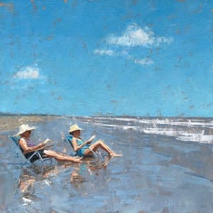 Artwork Title: Beach Readers