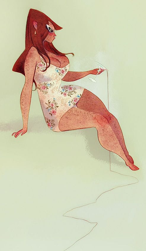 Artwork Title: Aurelie at the Pool