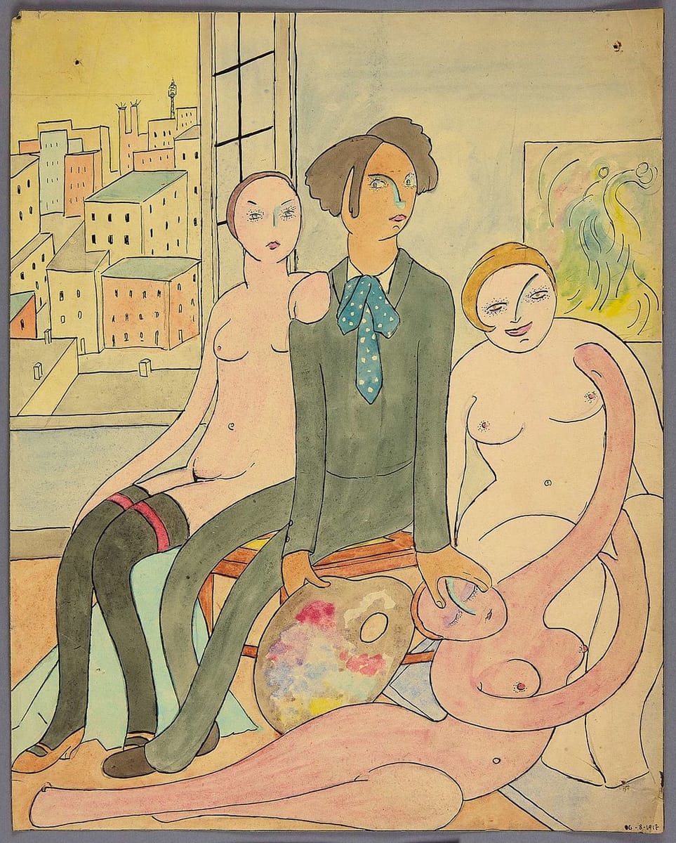 Artwork Title: The Artist and his Muses