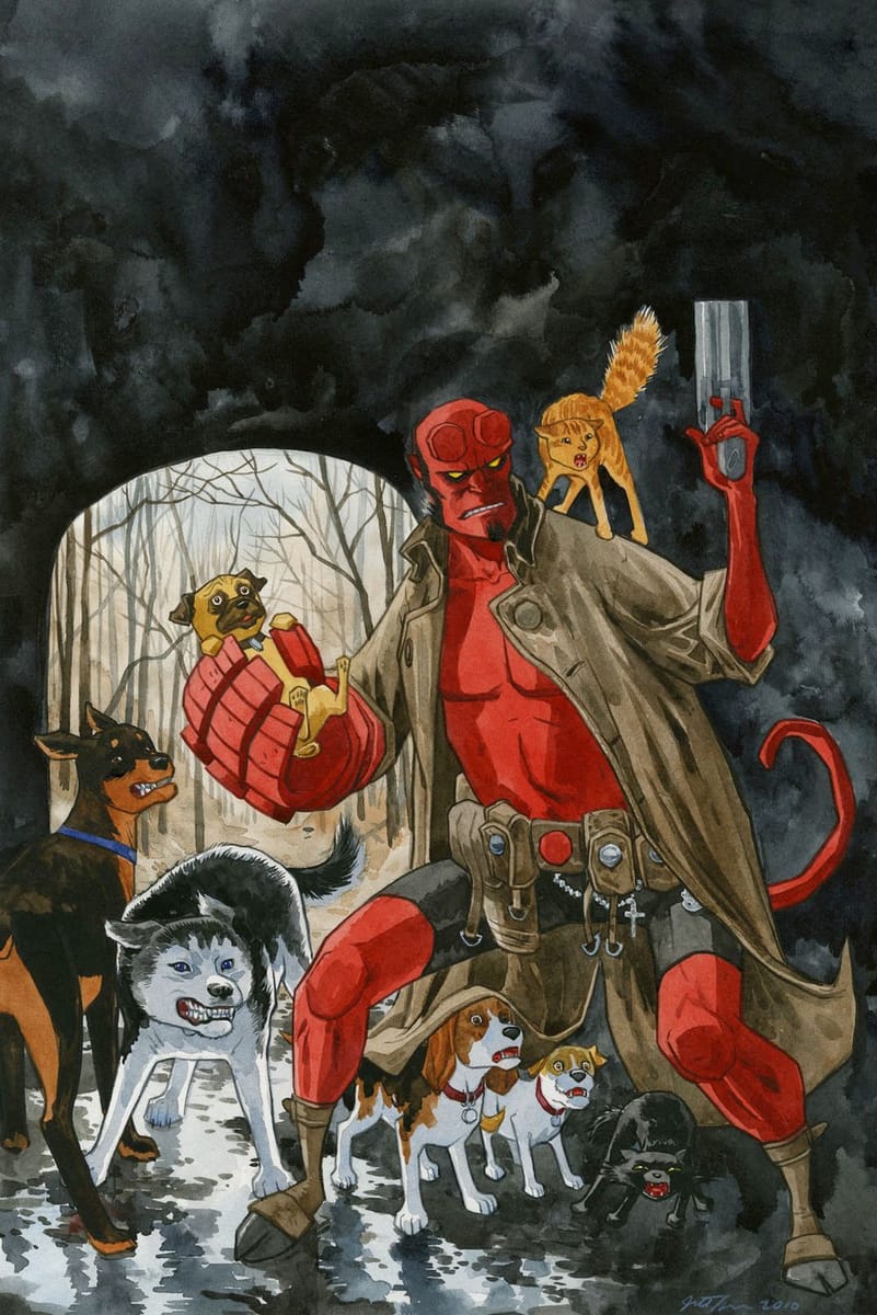 Artwork Title: Hellboy / Beasts of Burden: Sacrifice