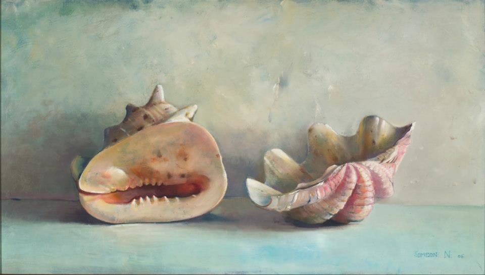 Artwork Title: Twee grote schelpen (Two Big Sea Shells)