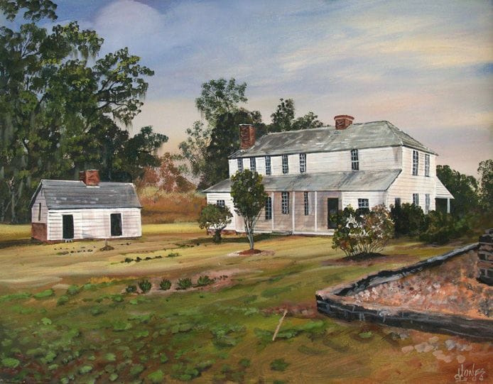 Artwork Title: Middleburg Plantation House Rear View