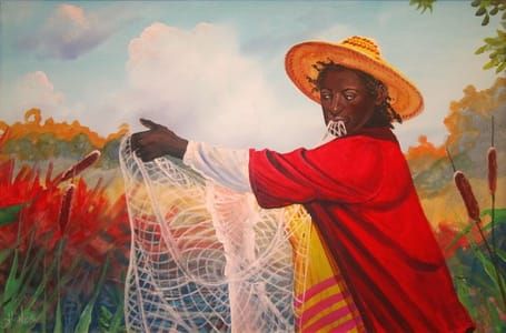 Artwork Title: Gullah  Fishnet