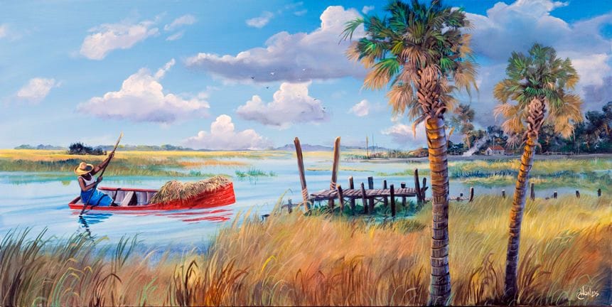 Artwork Title: Red Boat VII