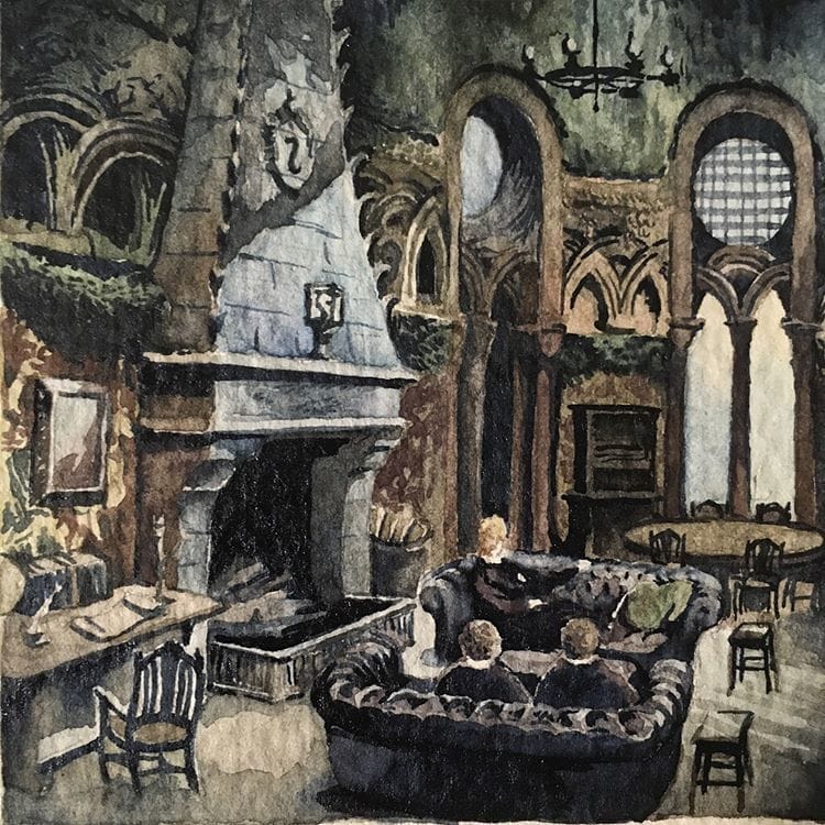 Artwork Title: Slytherin Common Room