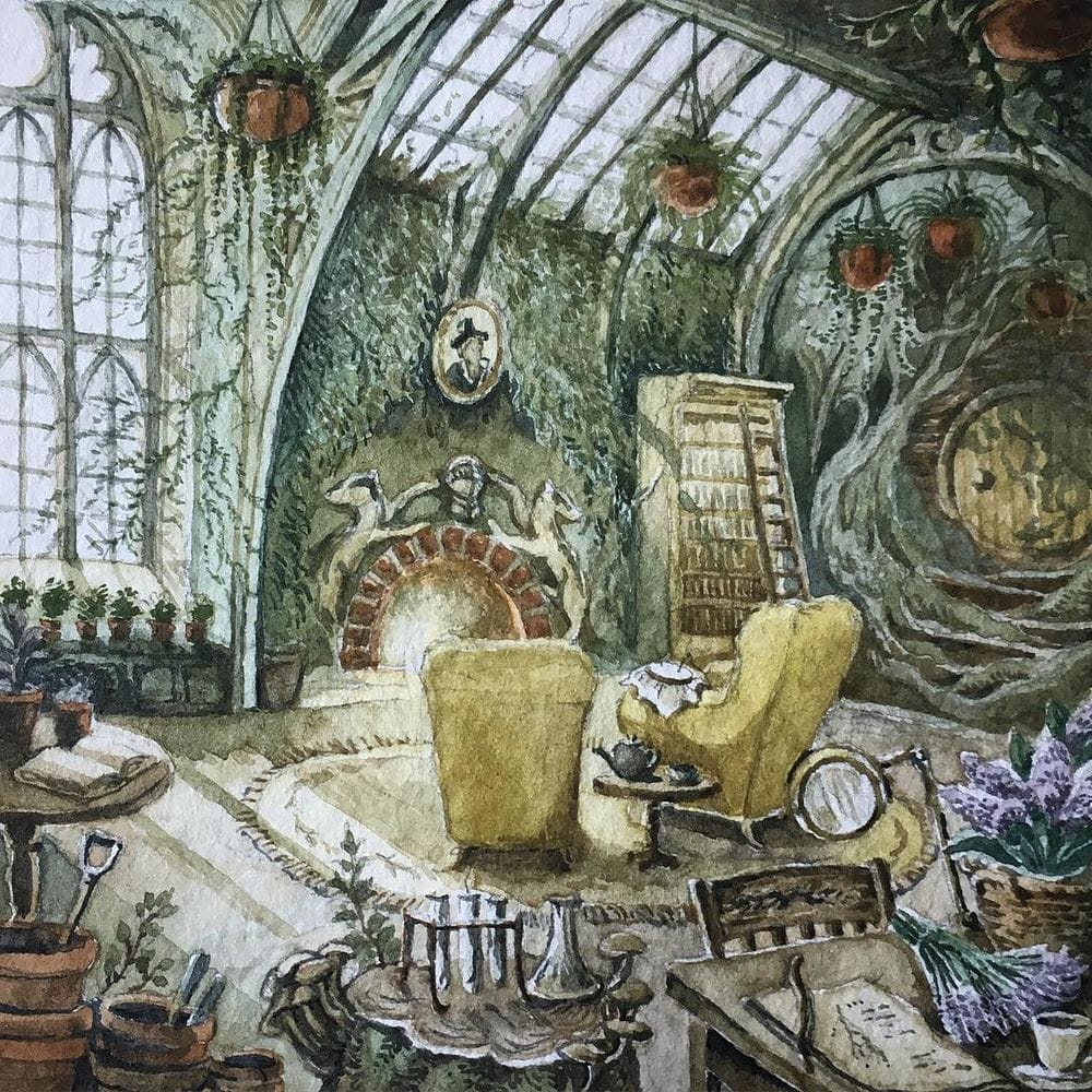 Artwork Title: Hufflepuff Common Room