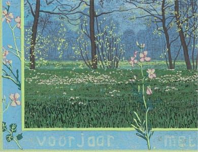 Artwork Title: Voorjaar met Elzen en Pinksterbloemen (Spring with Alder Trees and Cuckoo Flowers)