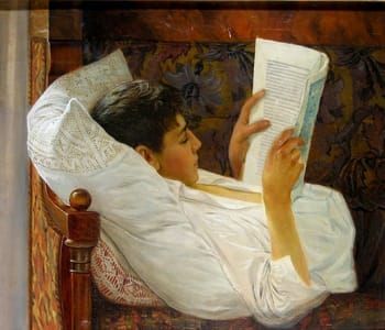 Artwork Title: Young Man Reading