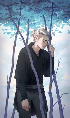 Artwork Title: Five of Wands