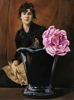 Artwork Title: One Peony with Anna Bilinska-Bogdanowiczowa (1857–1893)