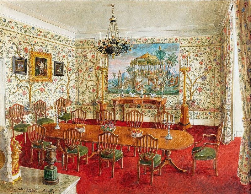 Artwork Title: Small Dining Room, Château de Ste Mesme