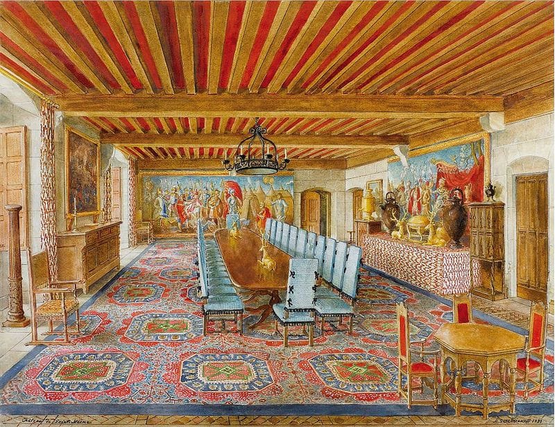 Artwork Title: The Dining Room, Château de Ste Mesme