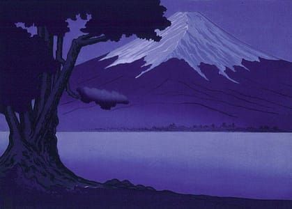 Artwork Title: Moonlight on Fujiyama