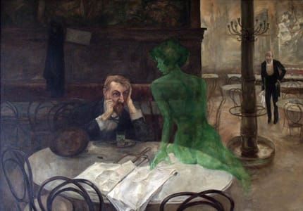 Artwork Title: The Absinthe Drinker