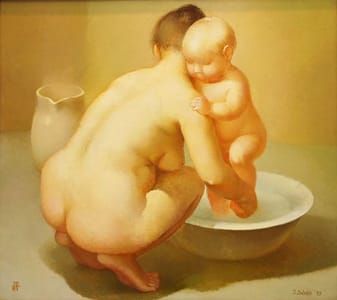 Artwork Title: Māte ar bērnu (Mother and Baby)