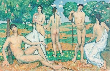 Artwork Title: Figures in a Grove