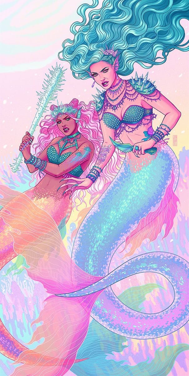 Artwork Title: Battle Mermaids