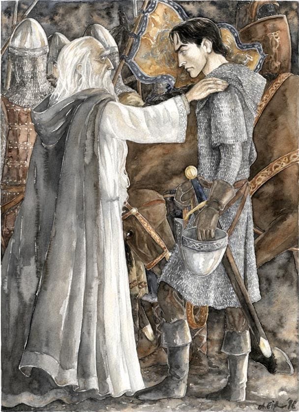 Artwork Title: Gandalf and Faramir