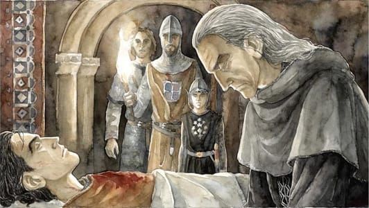Artwork Title: Denethor Grieves for His Son