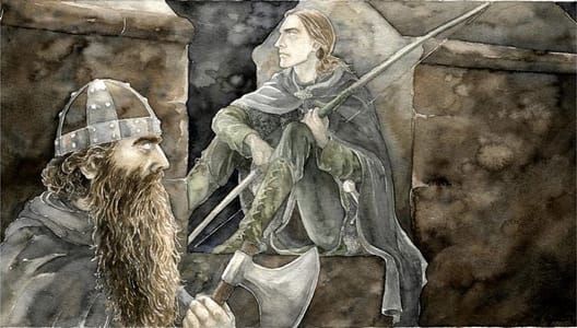 Artwork Title: Gimli and Legolas