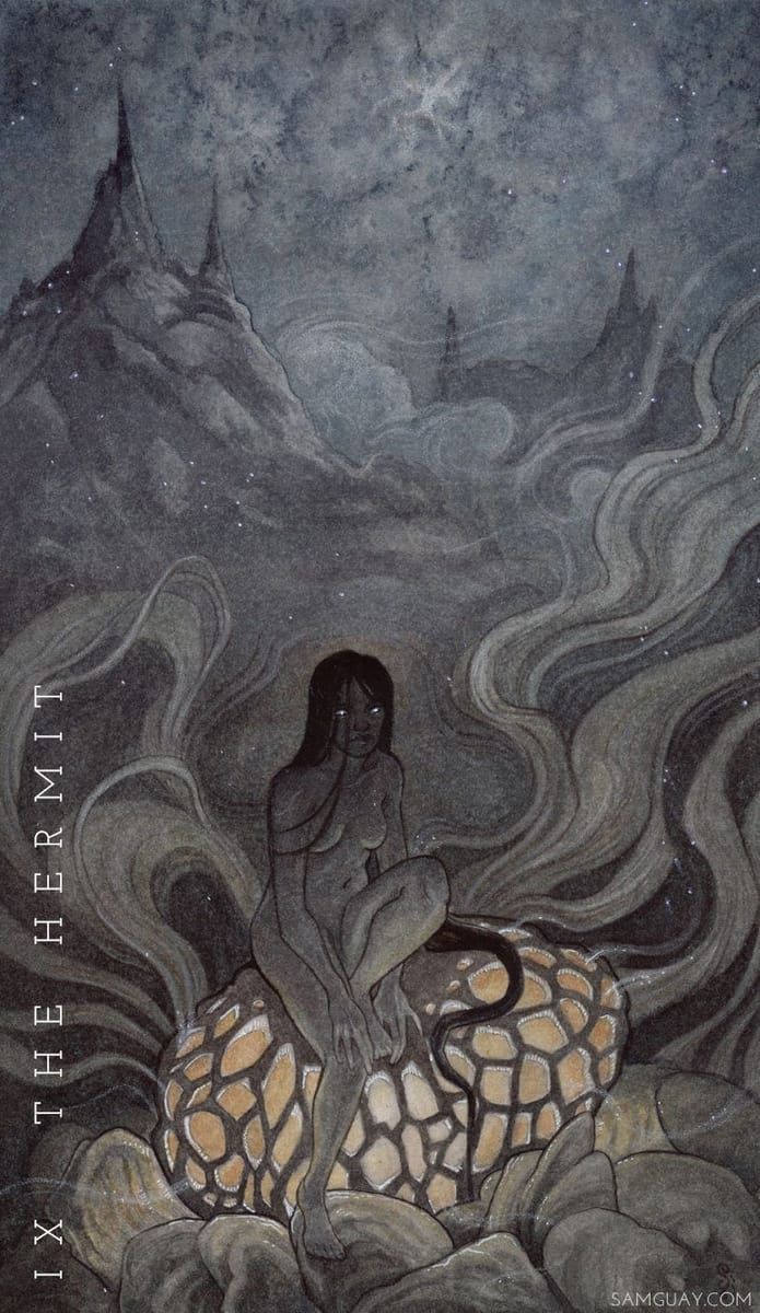 Artwork Title: IX The Hermit