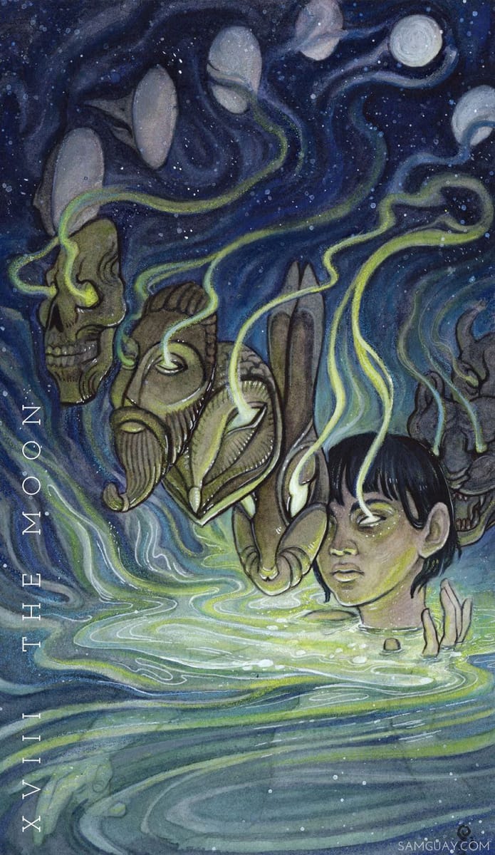 Artwork Title: XVIII The Moon