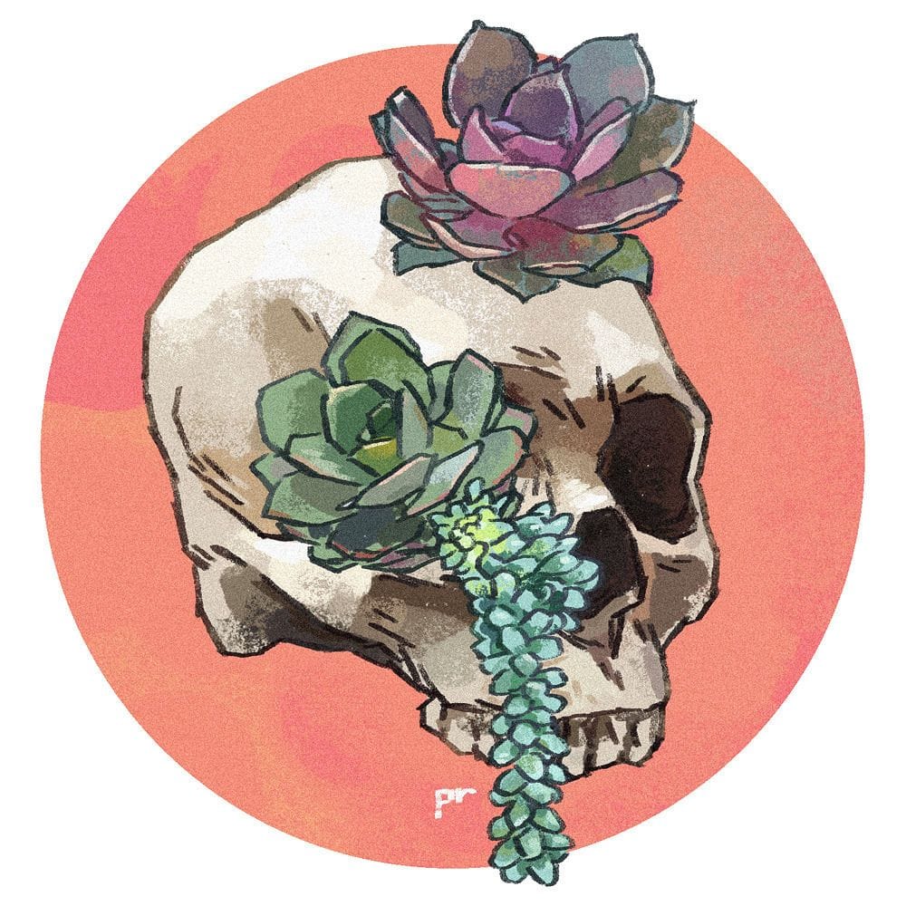 Artwork Title: When in Doubt, Skulls