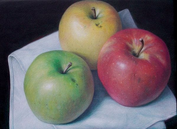 Artwork Title: Three Apples