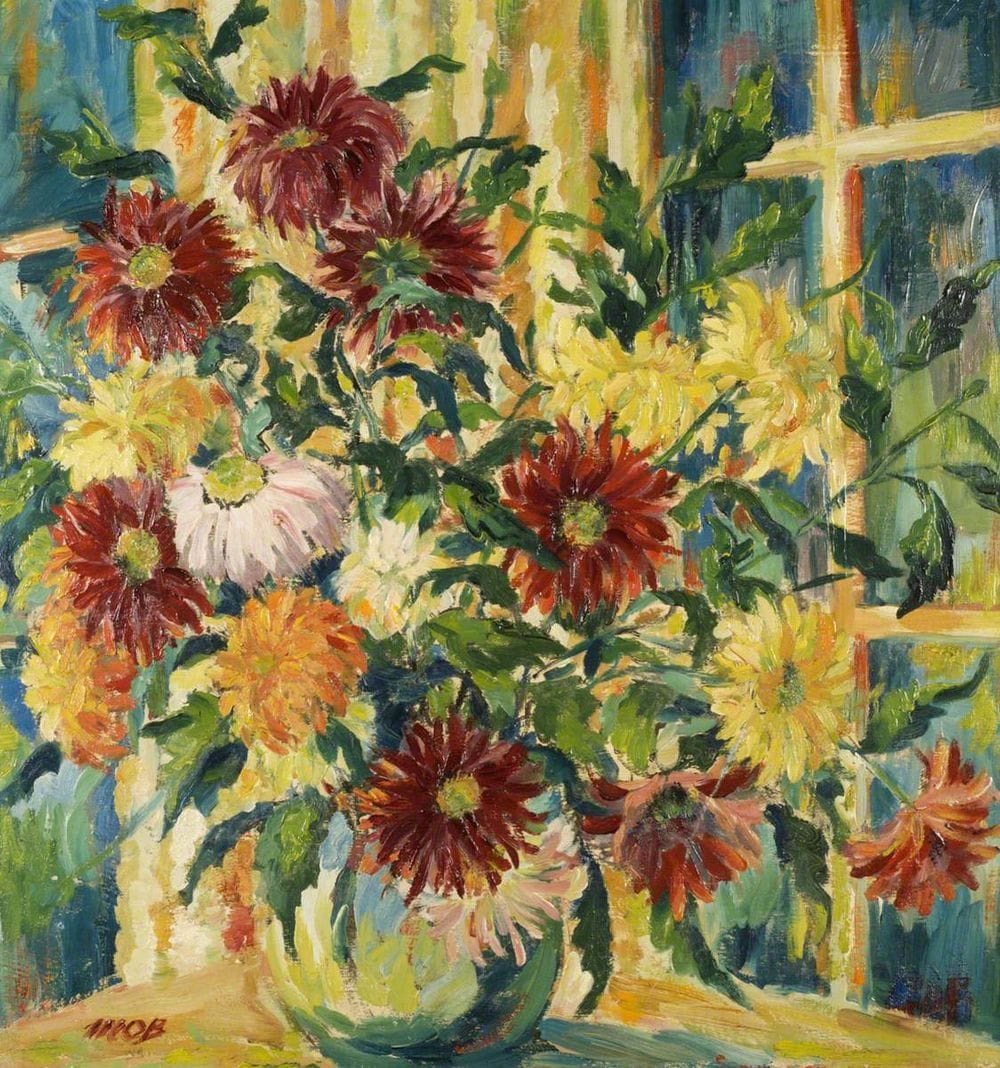 Artwork Title: Chrysanthemums, c