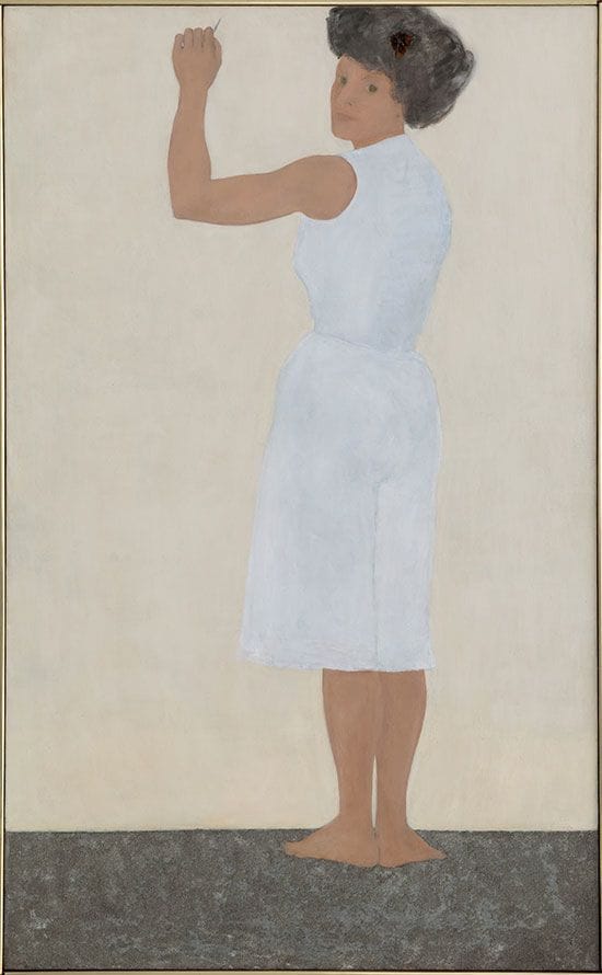 Artwork Title: Self Portrait in White Dress