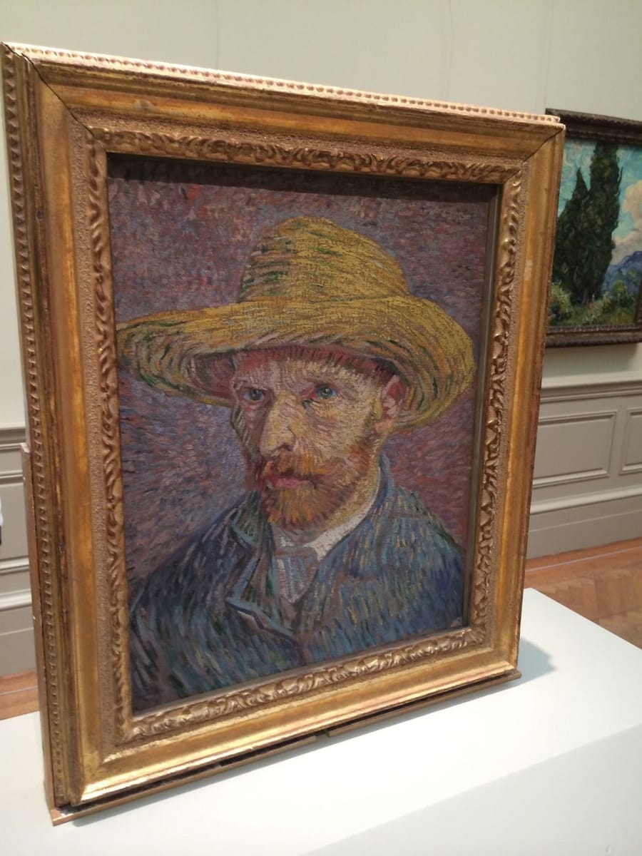 Artwork Title: Self-Portrait with Straw Hat