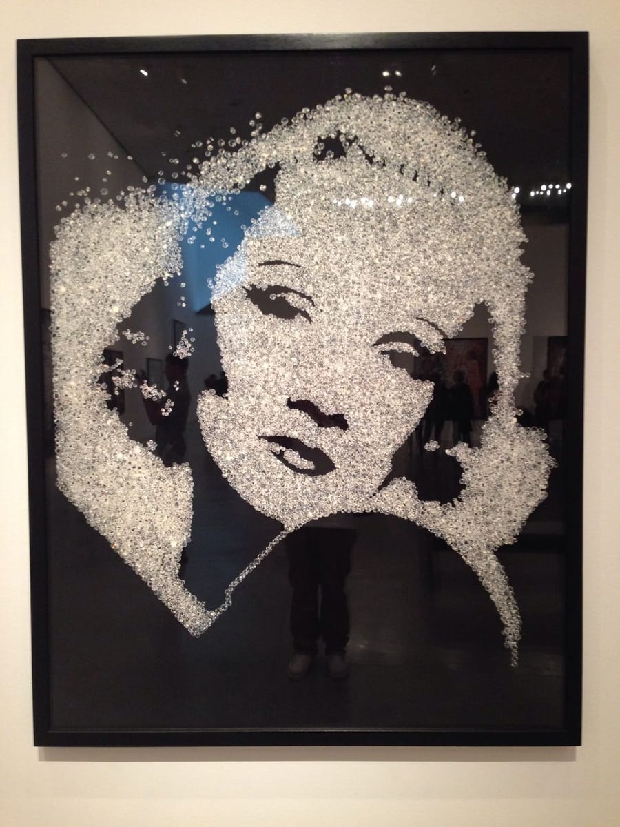 Artwork Title: Marlene Dietrich ( diamonds )