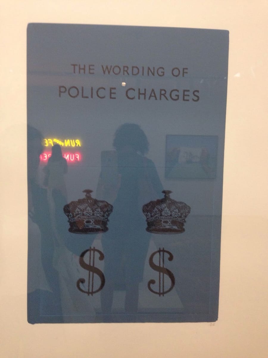 Artwork Title: The Wording Of Police Charges