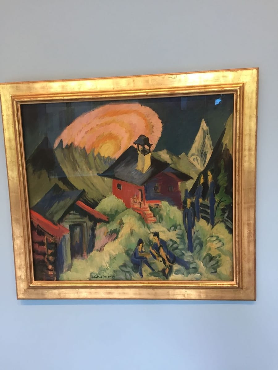 Artwork Title: Mondaufgang auf der Stafelalp 1917