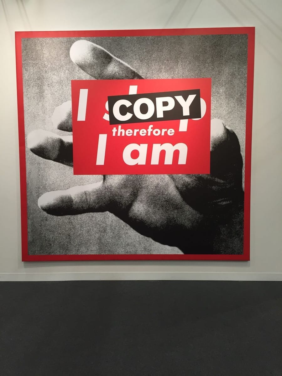 Artwork Title: I Copy Therefore I Am