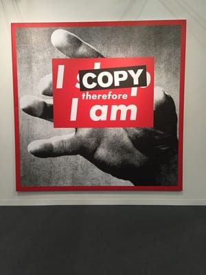 Artwork Title: I Copy Therefore I Am