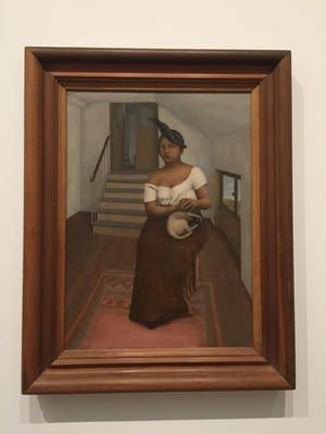 Artwork Title: Seated Woman with Small Dog, c1939