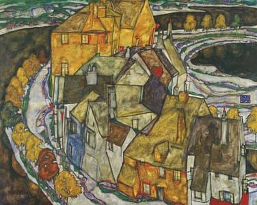 Artwork Title: Crescent of Houses,1915