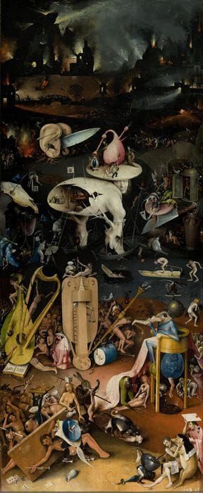 Artwork Title: The Garden of Earthly Delights (detail; right panel)