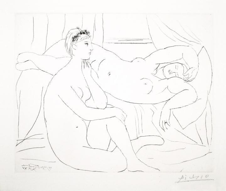 Artwork Title: Deux Femmes se reposant