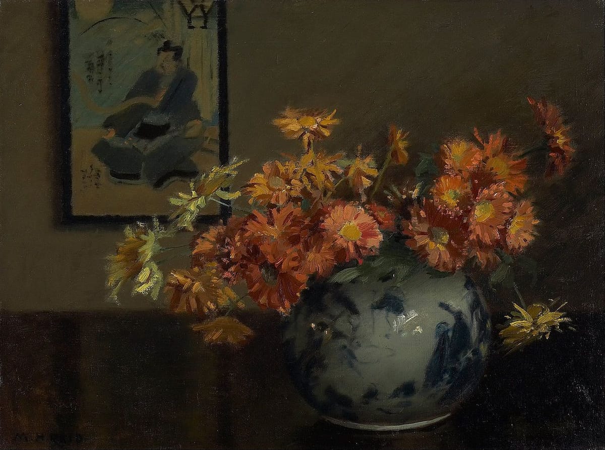 Artwork Title: Still Life with Chrysanthemums