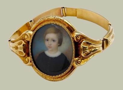 Artwork Title: Miniature portrait bracelet
