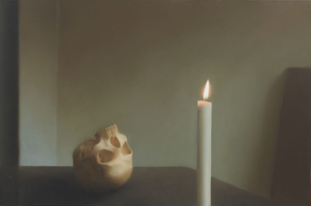 Artwork Title: Skull with Candle