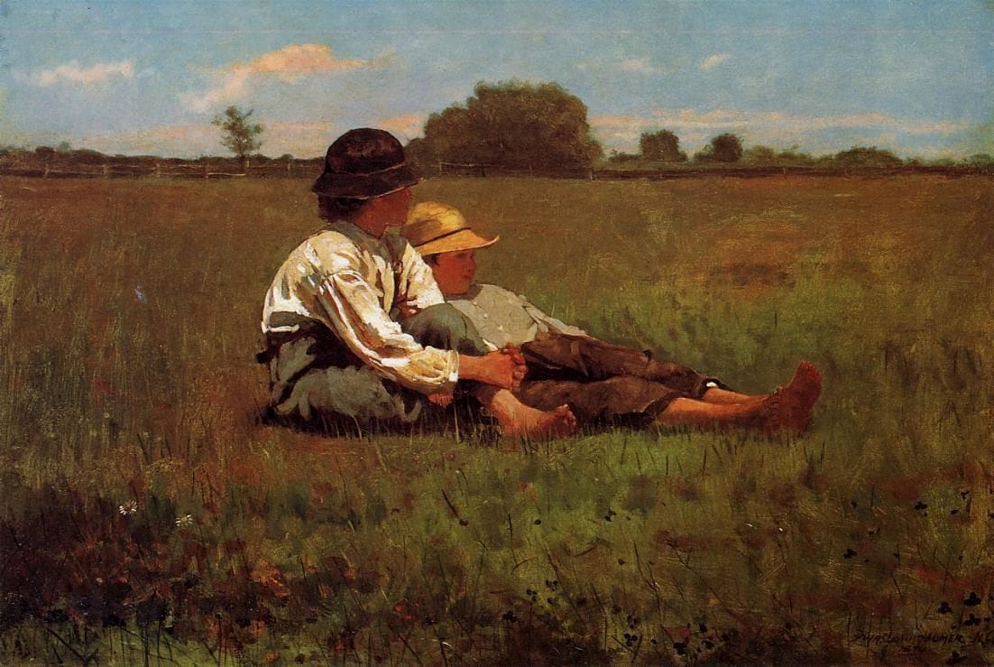 Artwork Title: Boys in a Pasture