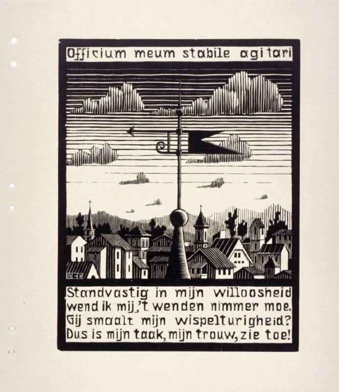 Artwork Title: Windvaan (Weather Vane), pl. VII from the book, XXIV Emblemata