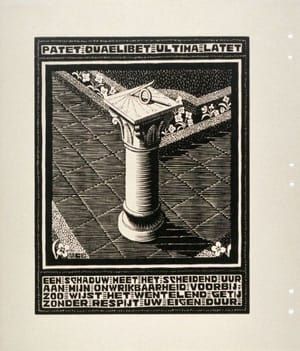Artwork Title: Zonnewijzer (Sundial), pl. VIII from the book, XXIV Emblemata