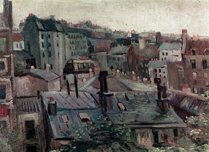 Artwork Title: View of Roofs and Backs of Houses