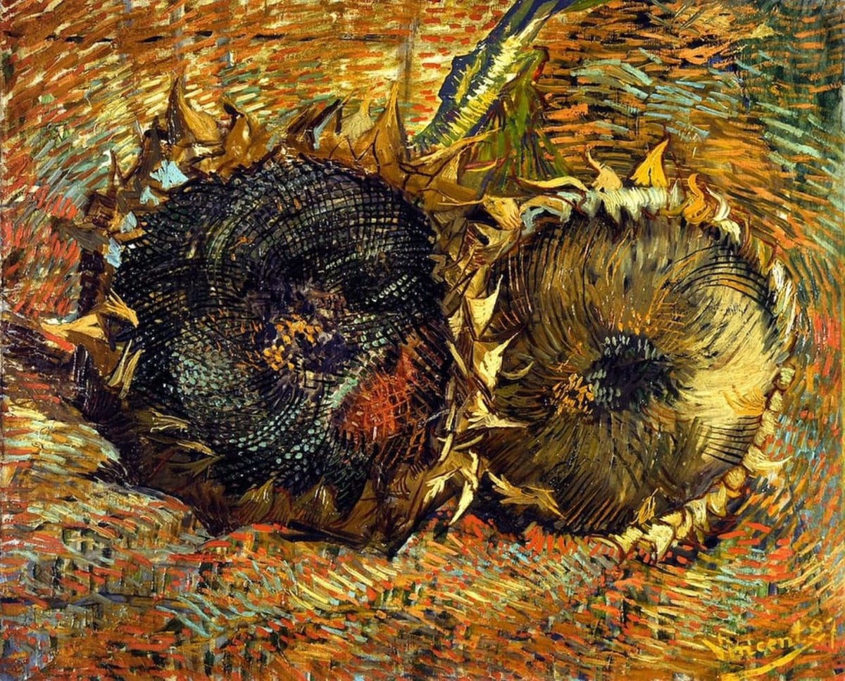 Artwork Title: Still Life with Two Sunflowers